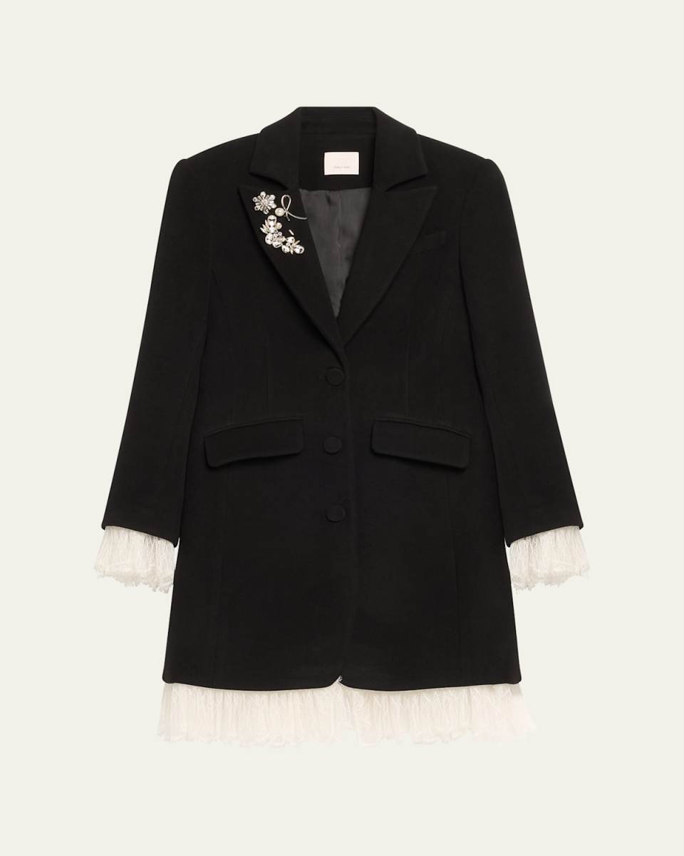 Roxie Lace-Trim Coat